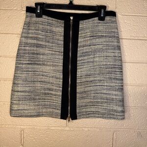 Ann Taylor Chic Black and Gray Women's Skirt